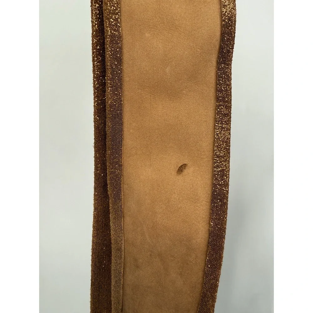 Ada Collection Light Brown Leather Classic Wrap Belt Made in Argentina NWT New